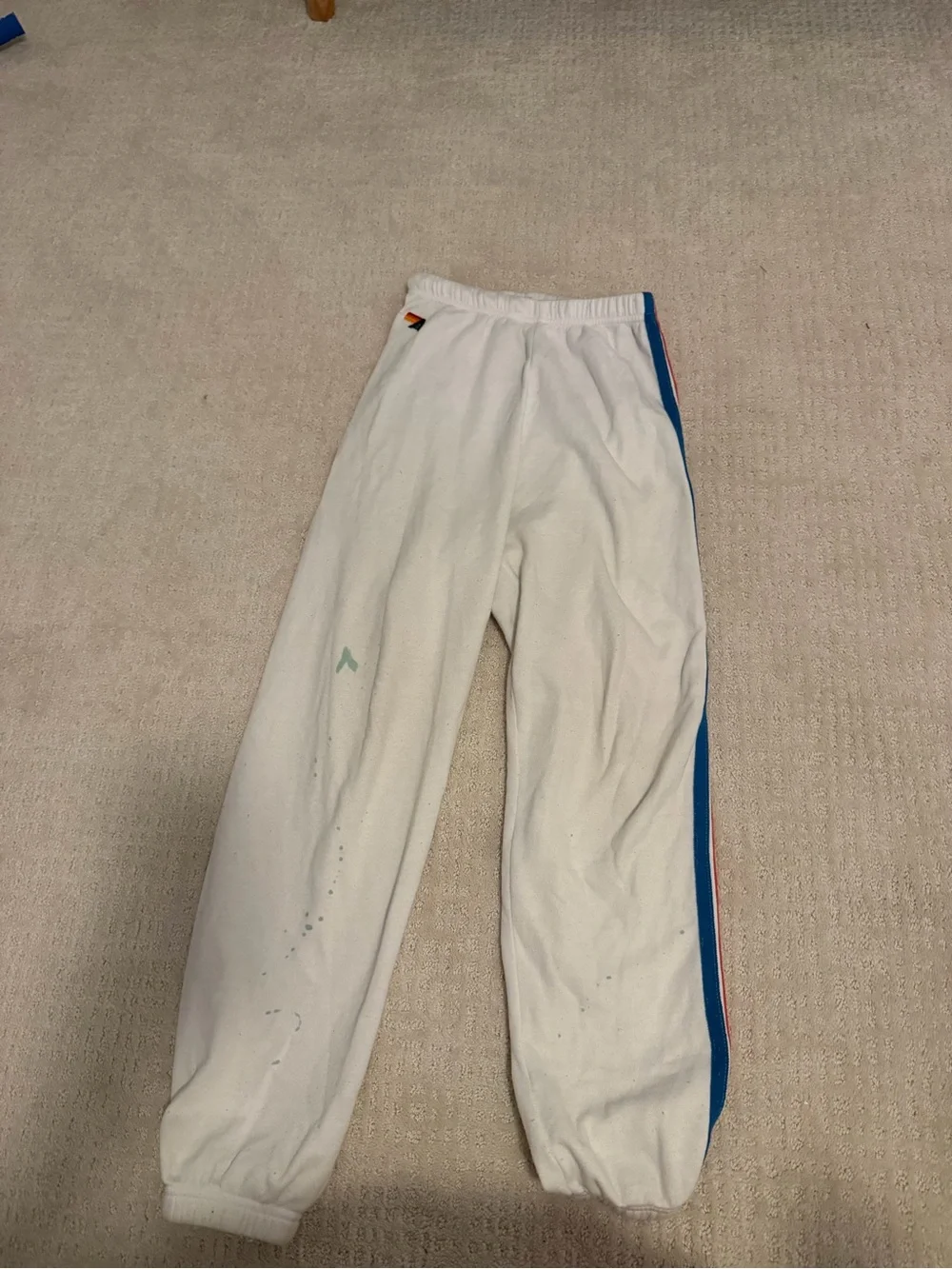 white aviator nation sweatpants